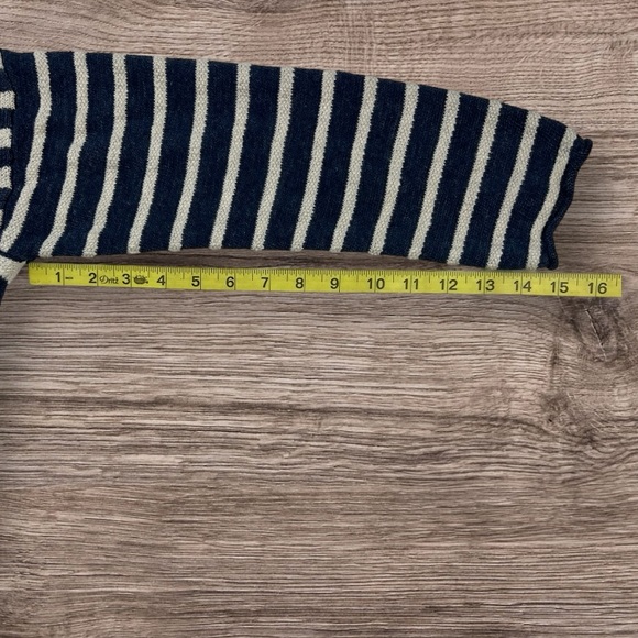 Polo by Ralph Lauren Linen Cotton Grunge Boho Striped Sweater Women's Sz: LG - Picture 11 of 11